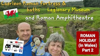 305 Caerleon Castle Roman Fortress and Baths Legionary Museum and Roman Amphitheatre Wales [upl. by Jamaal]