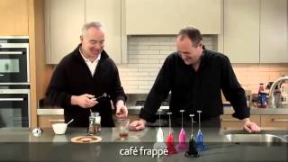 How to make a frappé coffee using an aerolatte milk frother [upl. by Azeel]