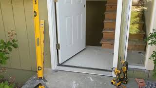 Jeld Wen Front Door Installation  Really crappy products and craftsmanship PART 1 [upl. by Illene]