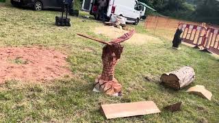 A fabulous range of wooden sculpture at Caerleon festival 2024 [upl. by Barnabas]