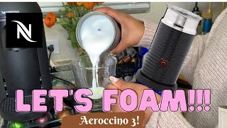 How To Foam Milk With Aeroccino 3 Make Coffee With Foam Tips amp Tricks  Easy Foamed Latte Recipe [upl. by Adnol443]