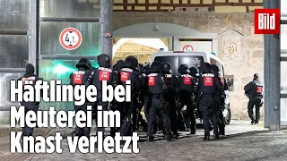 Gefängnismeuterei Polizei stürmt Knast in Thüringen  JVA Untermaßfeld [upl. by Corwin]